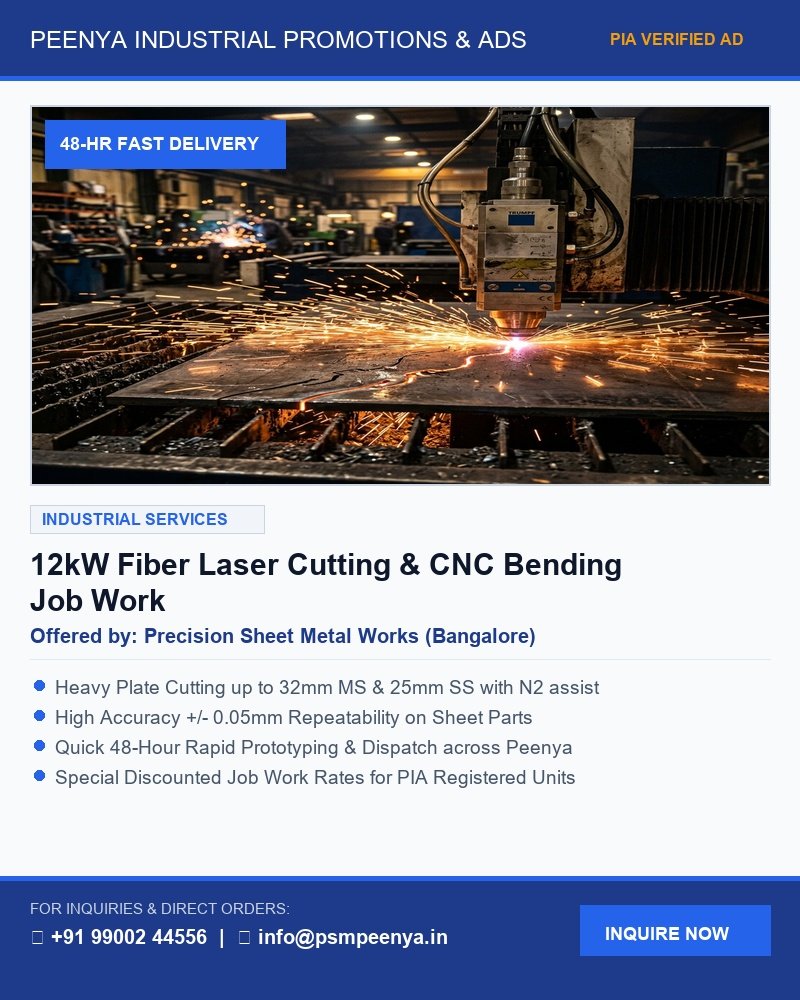 12kW High-Speed Fiber Laser Cutting & CNC Bending Job Work